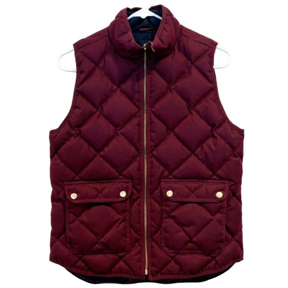 J. Crew Quilted Down-Fill Excursion Vest Size Small - Picture 1 of 7